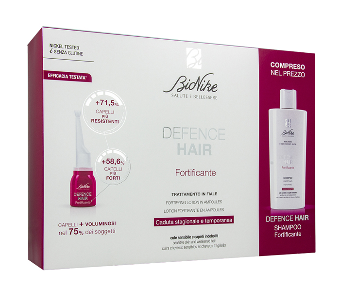 DEFENCE HAIR BIPACK RIDENSIFICANTE 21 FIALE 6 ML + SHAMPOO 200 ML