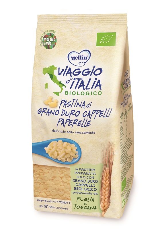 MELLIN VIAGGIO ITALIA PASTA PAPERELLE CAPPELLI 320 G