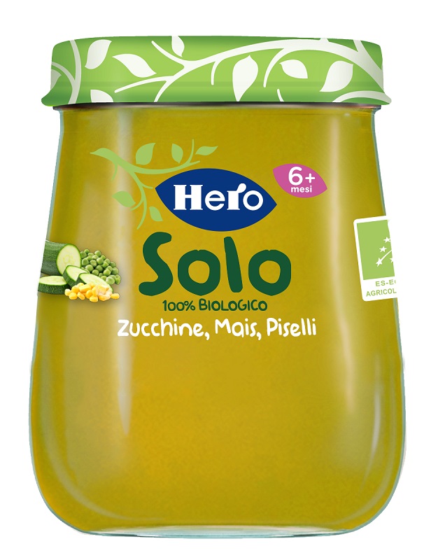 HERO BABY SOLO OMOGENEIZZATO ZUCCHINA PISELLI MAIS 120 G