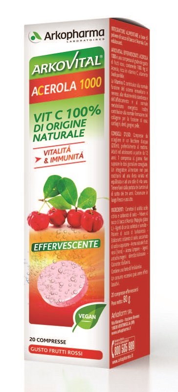 ARKOVITAL ACEROLA 1000 EFFERVESCENTE 20 COMPRESSE