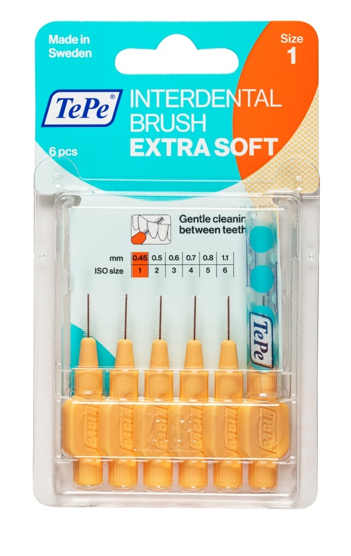 TEPE SCOVOLINO XSOFT ARANCIONE 0,45 MM 6 PEZZI