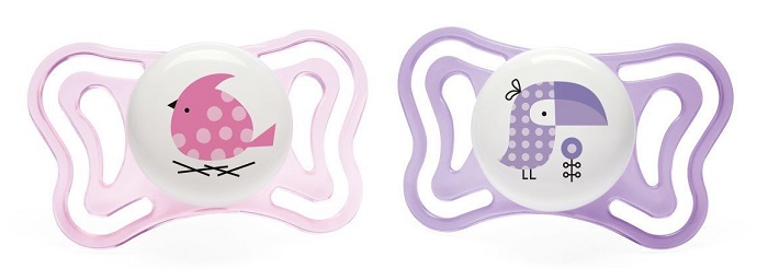 CHICCO SUCCHIETTO LIGHT GIRL SILICONE 2-6 MESI 2 PEZZI