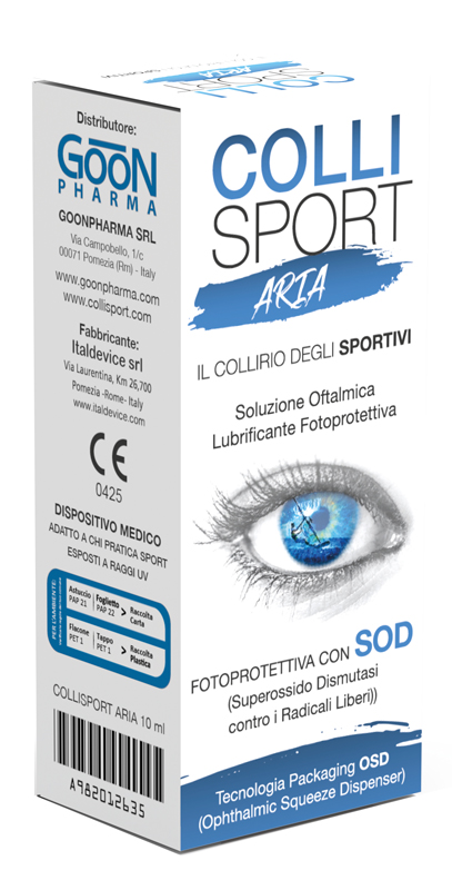 COLLISPORT ARIA SOLUZIONE OFTALMICA LUBRIFICANTE FOTOPROTETTIVA 10 ML