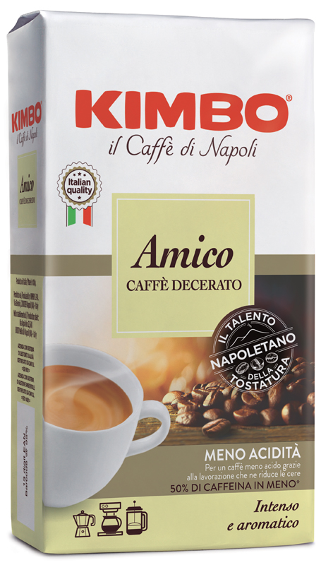KIMBO AMICO CAFFE’ TORREFATTO DECERATO E MACERATO 225 G