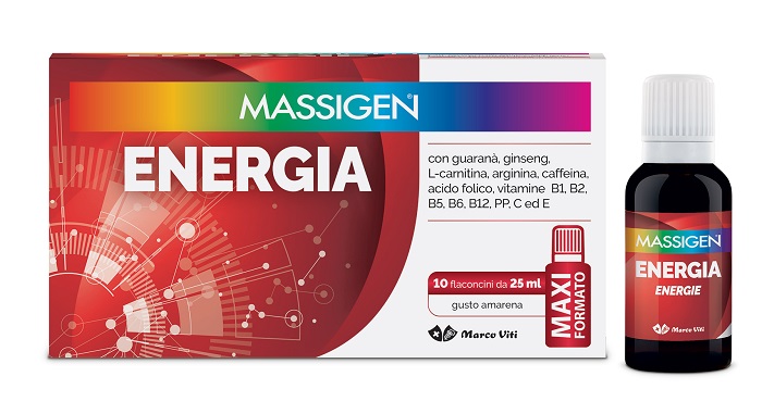 MASSIGEN ENERGIA 10 FLACONI DA 25 ML