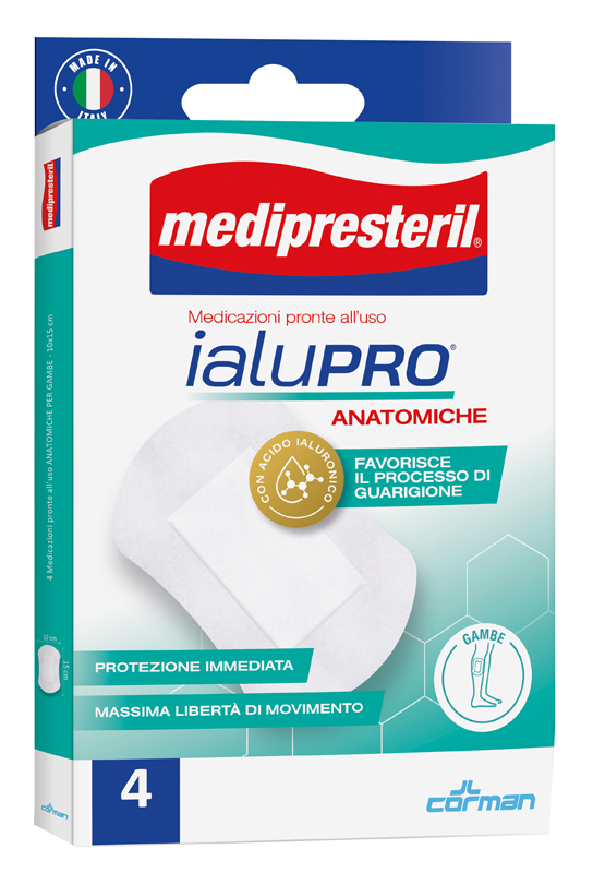 MEDIPRESTERIL IALUPRO GAMBE 10X15 CM 4 PEZZI