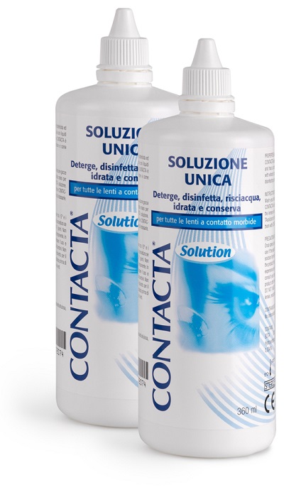 SOLUZIONE PER LENTI A CONTATTO CONTACTA 2 PEZZI 360 ML