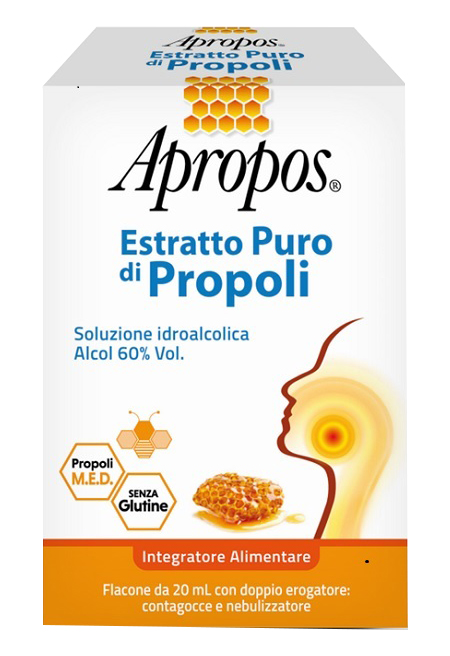 APROPOS ESTRATTO PURO DI PROPOLI SPRAY+CONTAGOCCE 20 ML