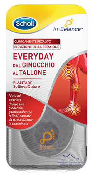 PLANTARE SOLLIEVO DOLORE DA GINOCCHIO A TALLONE SCHOLL IN BALANCE EVERYDAY L