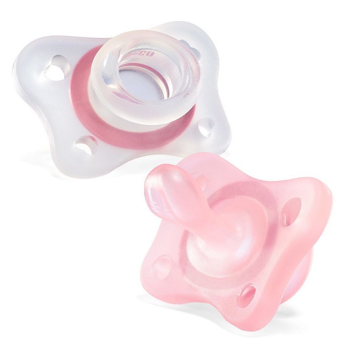 CHICCO GOMMOTTINO GIRL SILICONE 2-6 MESI 2 PEZZI ITA C