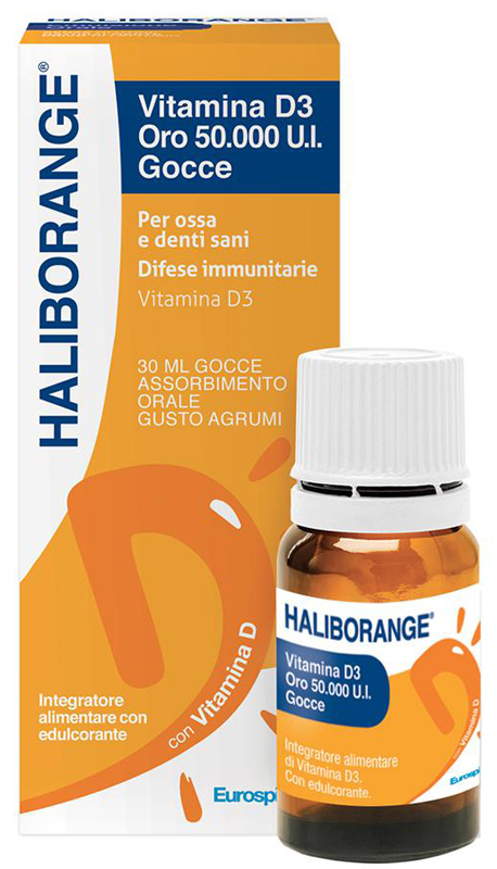 HALIBORANGE VITAMINA D3 ORO 50000UI GOCCE 30 ML