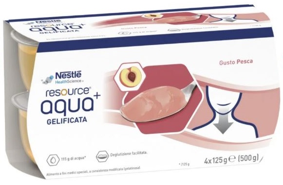 RESOURCE AQUA ACQUA GELIFICATA+PEACH CUP 6 4X125 G