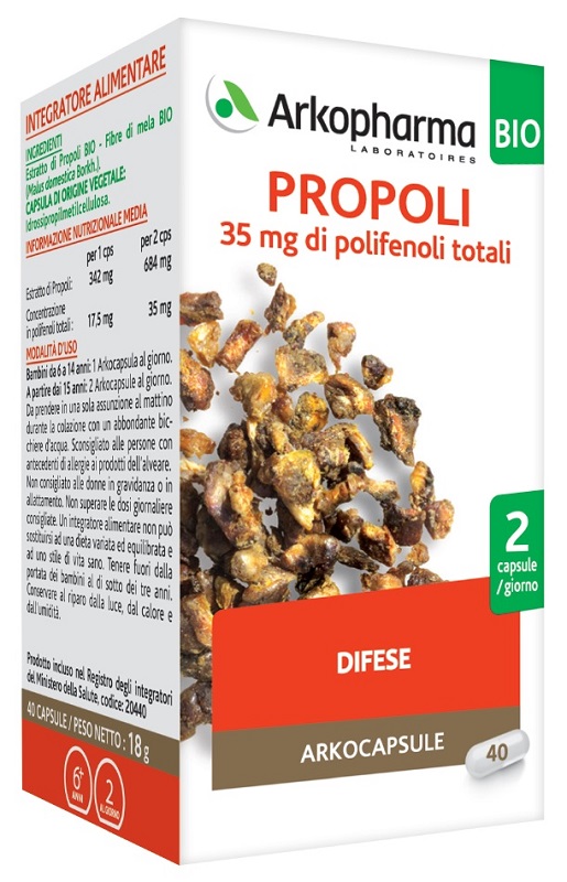 ARKOPHARMA PROPOLI BIO 40 CAPSULE