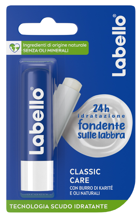 LABELLO CLASSIC CARE STICK 24H IDRATAZIONE FONDENTE SULLE LABBRA 5,5 ML