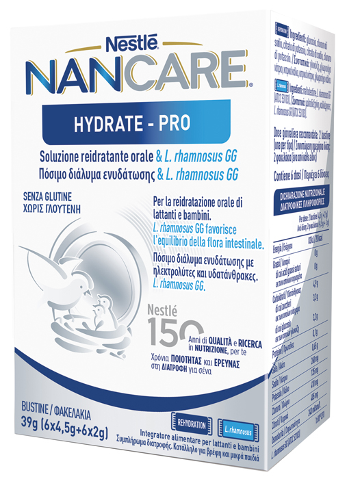 NESTLE’ NANCARE HYDRATE PRO BUSTINE 6 X 4,5 G + 6 X 2 G