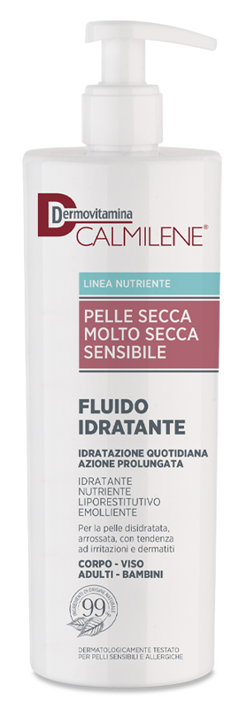 DERMOVITAMINA CALMILENE FLUIDO IDRATANTE PER PELLE SECCA, MOLTO SECCA E SENSIBILE 500 ML