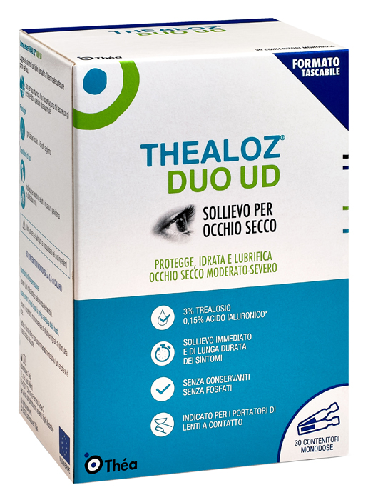 GOCCE OCULARI THEALOZ DUO UD 30 CONTENITORI MONODOSE 0,4 ML