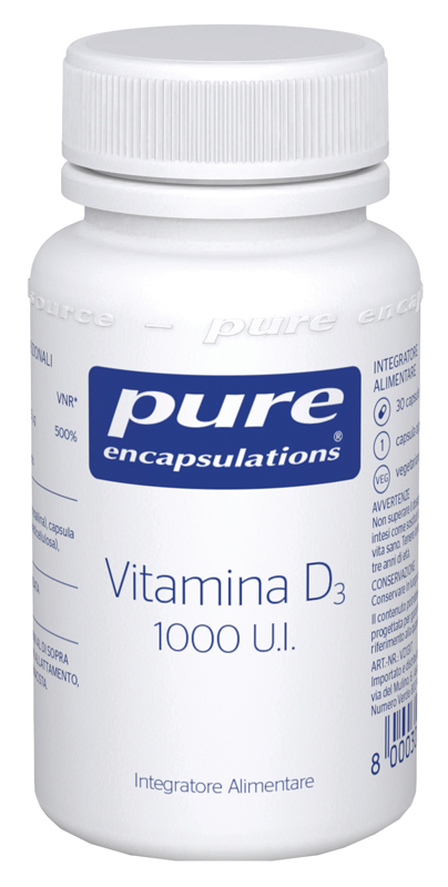 PURE ENCAPSULATIONS VITAMINA D3 30 CAPSULE