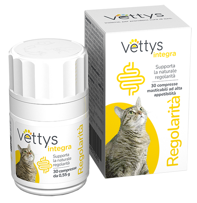 VETTYS INTEGRA REGOLARITA’ GATTO 30 COMPRESSE MASTICABILI
