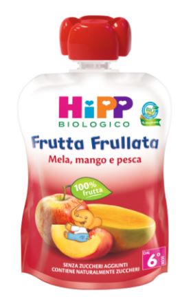 HIPP BIO FRUTTA FRULLATA MELA/MANGO/PESCA 90 G