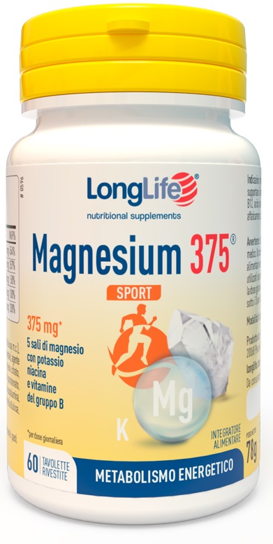 LONGLIFE MAGNESIUM 375 SPORT 60 TAVOLETTE