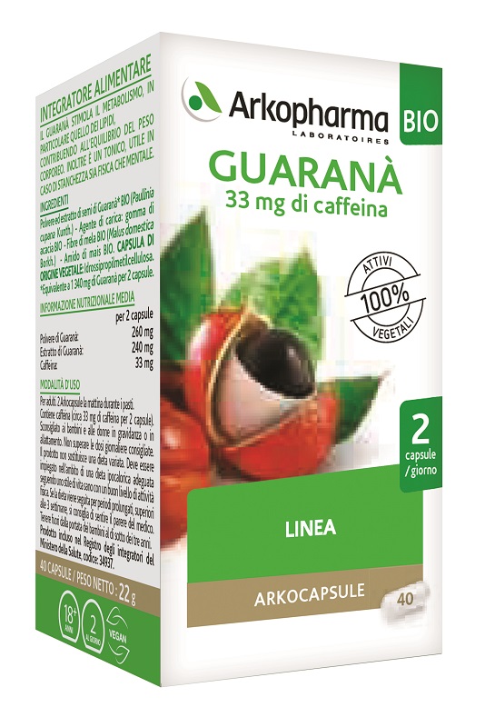 ARKO CAPSULE GUARANA’ BIO 40 CAPSULE