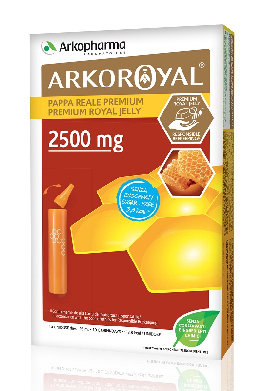 ARKOROYAL PAPPA REALE 2500 MG SENZA ZUCCHERO 10 FIALE