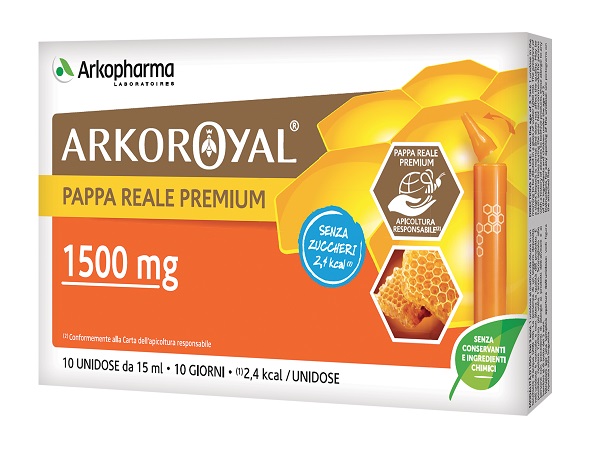 ARKOROYAL PAPPA REALE 1500MG SENZA ZUCCHERO 10 FLACONCINI DA15 ML