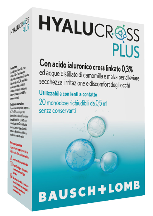 HYALUCROSS PLUS 20 FLACONCINI MONODOSE DA 0,5 ML