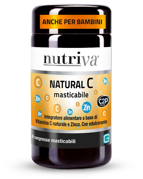 NUTRIVA NATURAL C 60 COMPRESSE MASTICABILI