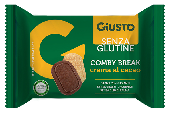 GIUSTO SENZA GLUTINE COMBY BREAK CREMA CACAO 26 G