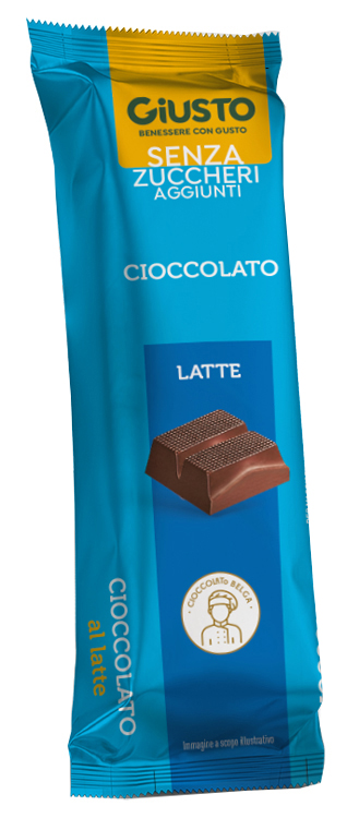 GIUSTO SENZA ZUCCHERO BARRETTA CIOCCOLATO LATTE 42 G