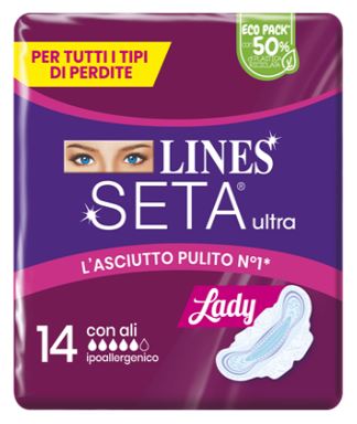 LINES SETA ULTRA ASSORBENTI LADY ALI CP 14 PEZZI