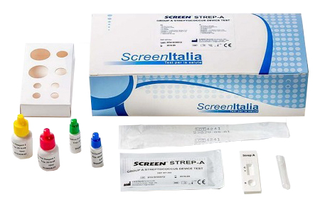 TEST RAPIDO STREPTOCOCCO TAMPONE FARINGEO SCREEN 2 PEZZI