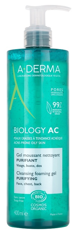 ADERMA BIOLOGY AC GEL DETERGENTE SCHIUMOGENO PURIFICANTE 400ML