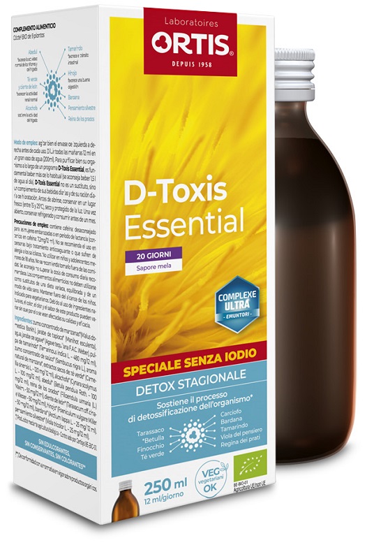 D-TOXIS ESSENTIAL MELA SENZA IODIO BIO 250 ML