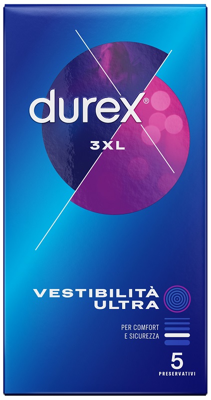 PRESERVATIVO DUREX 3XL VESTIBILITA’ ULTRA 5 PEZZI