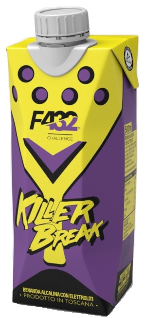 F432 KILLER BREAK ACQUA SENZA BOLLE ALCALINA OLIGOMINERALE PH 8,5 500 ML