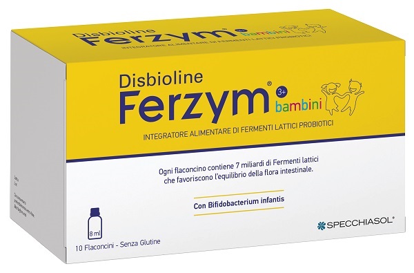 DISBIOLINE FERZYM BAMBINI 10 FLACONCINI DA 8 ML