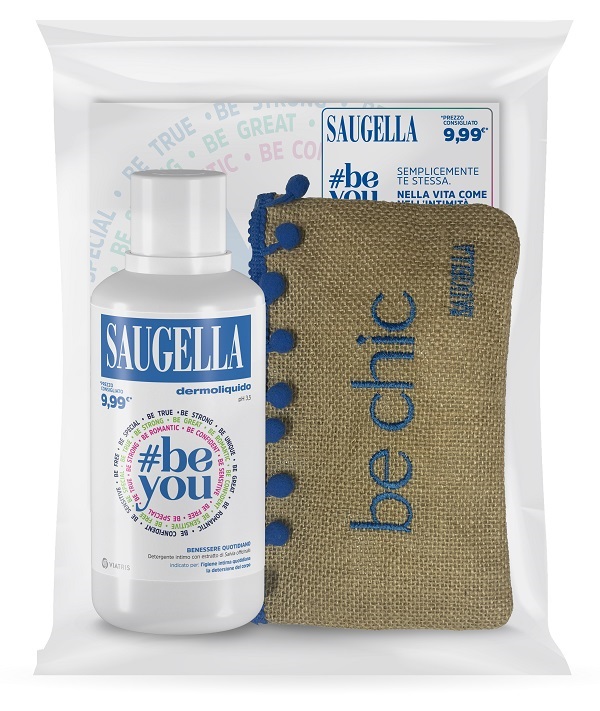 SAUGELLA BUNDLE PROMO POCHETTE 23 BE YOU 1 DERMOLIQUIDO 500ML + POCHETTE CON PRODOTTI OMAGGIO